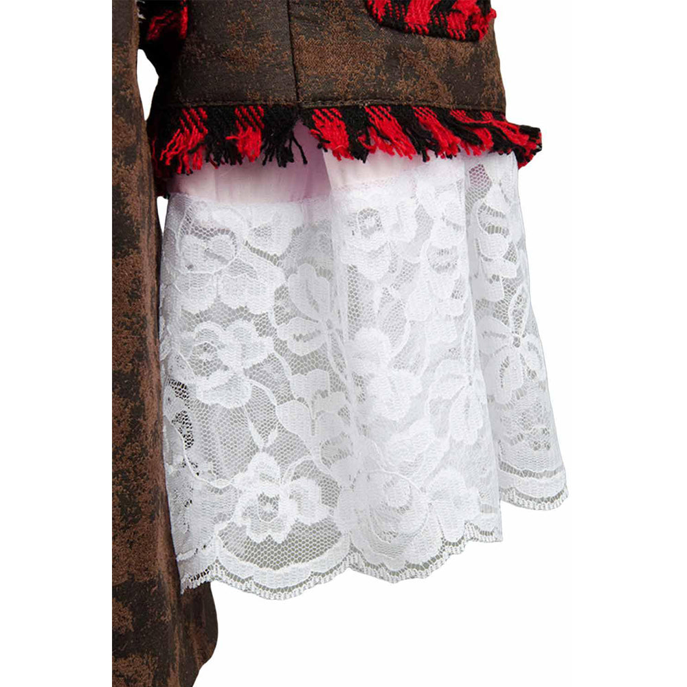 Alice In Wonderland Johnny Depp Mad Hatter 6 Stücke Full Set Cosplay Kostüm