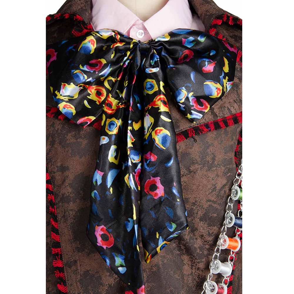 Alice In Wonderland Johnny Depp Mad Hatter 6 Stücke Full Set Cosplay Kostüm
