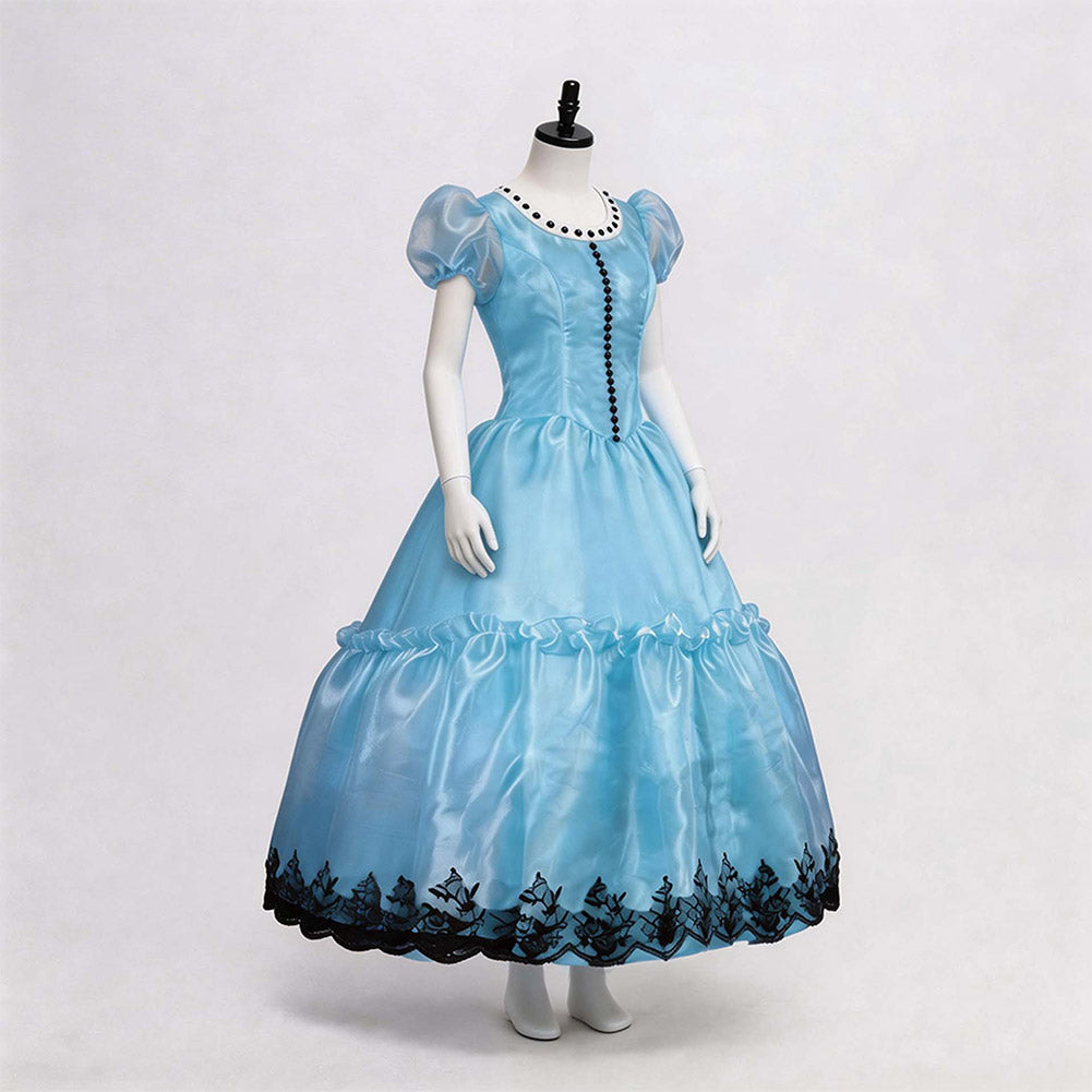 Alice in Wonderland Alice blau Kleid Cosplay Outfits