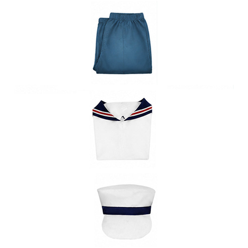 Angus weiß Uniform Popeye: The Slayer Man Angus Cosplay Outfit