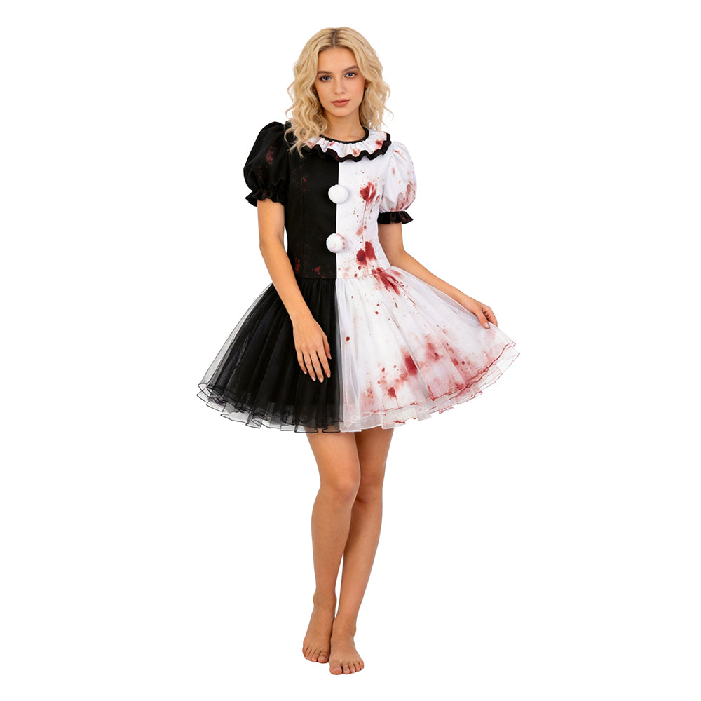 Art The Clown Terrifier Crossplay schwarz weiß Kleid