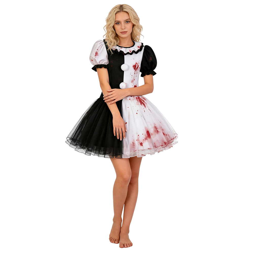 Art The Clown Terrifier Crossplay schwarz weiß Kleid