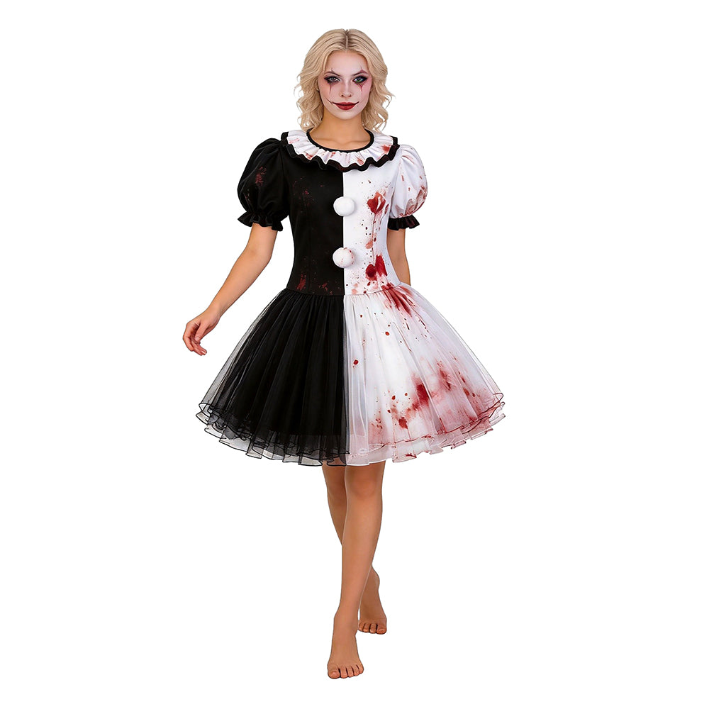 Art The Clown Terrifier Crossplay schwarz weiß Kleid