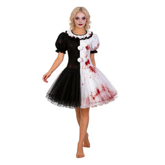 Art The Clown Terrifier Crossplay schwarz weiß Kleid