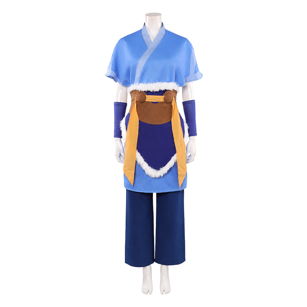 Avatar: The Last Airbender Katara Kostüm Set Cosplay Halloween Karneval Outfit