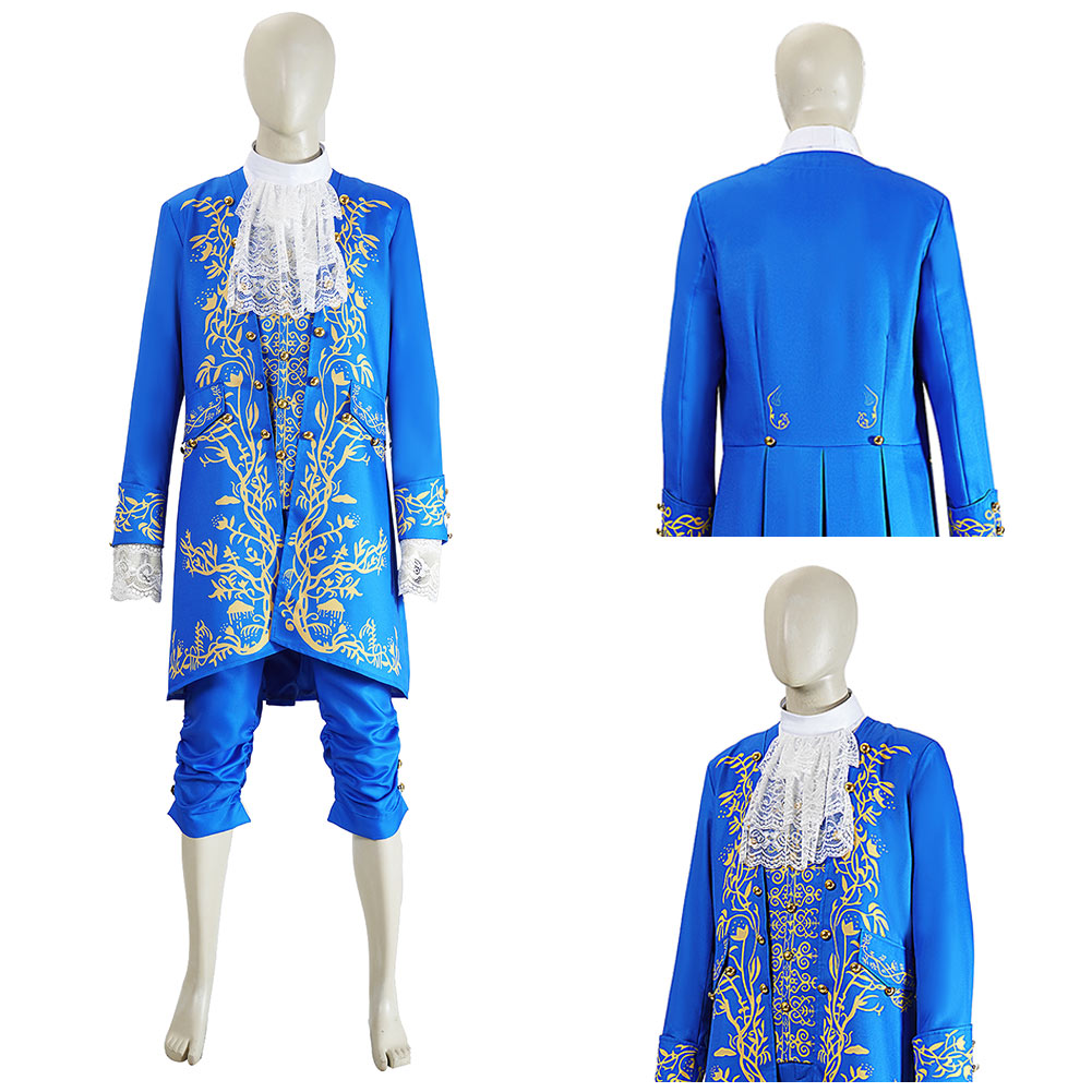 BEAST blau Kostüm Set Die Schöne und das Biest Biest Cosplay Outfit