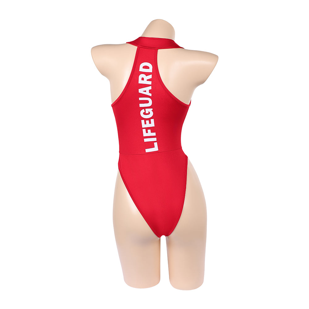 Baywatch Victoria Leeds Sommer Bademode rot Einteiliger Badeanzug
