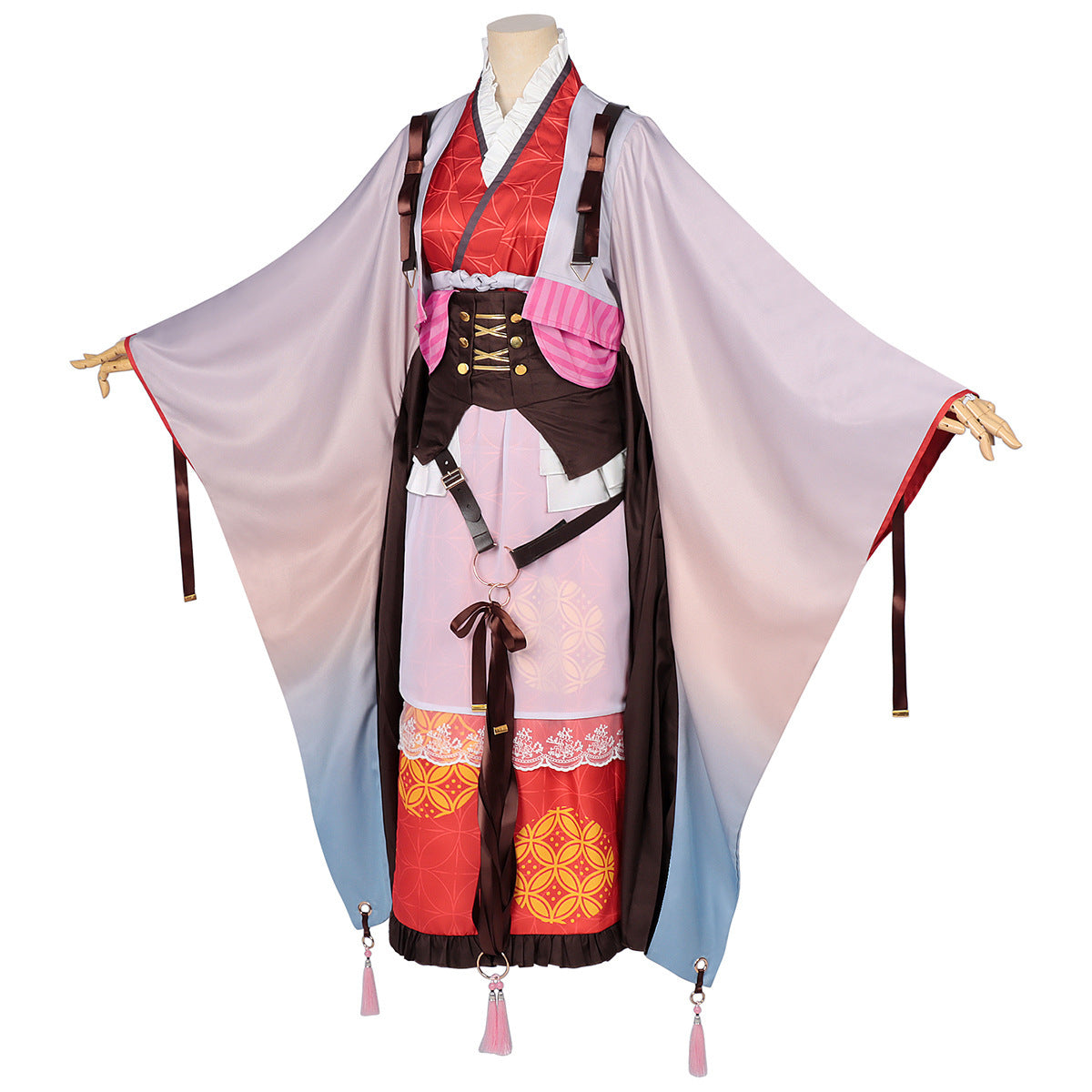 Demon Slayer Mitsuri Kanroji  Rot Kostüm Sets Feuerpferd Jahr Mitsuri Cosplay Outfit