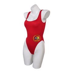 C.J. Parker Baywatch Damen Sommer rot Bademode einteiliger Badeanzug