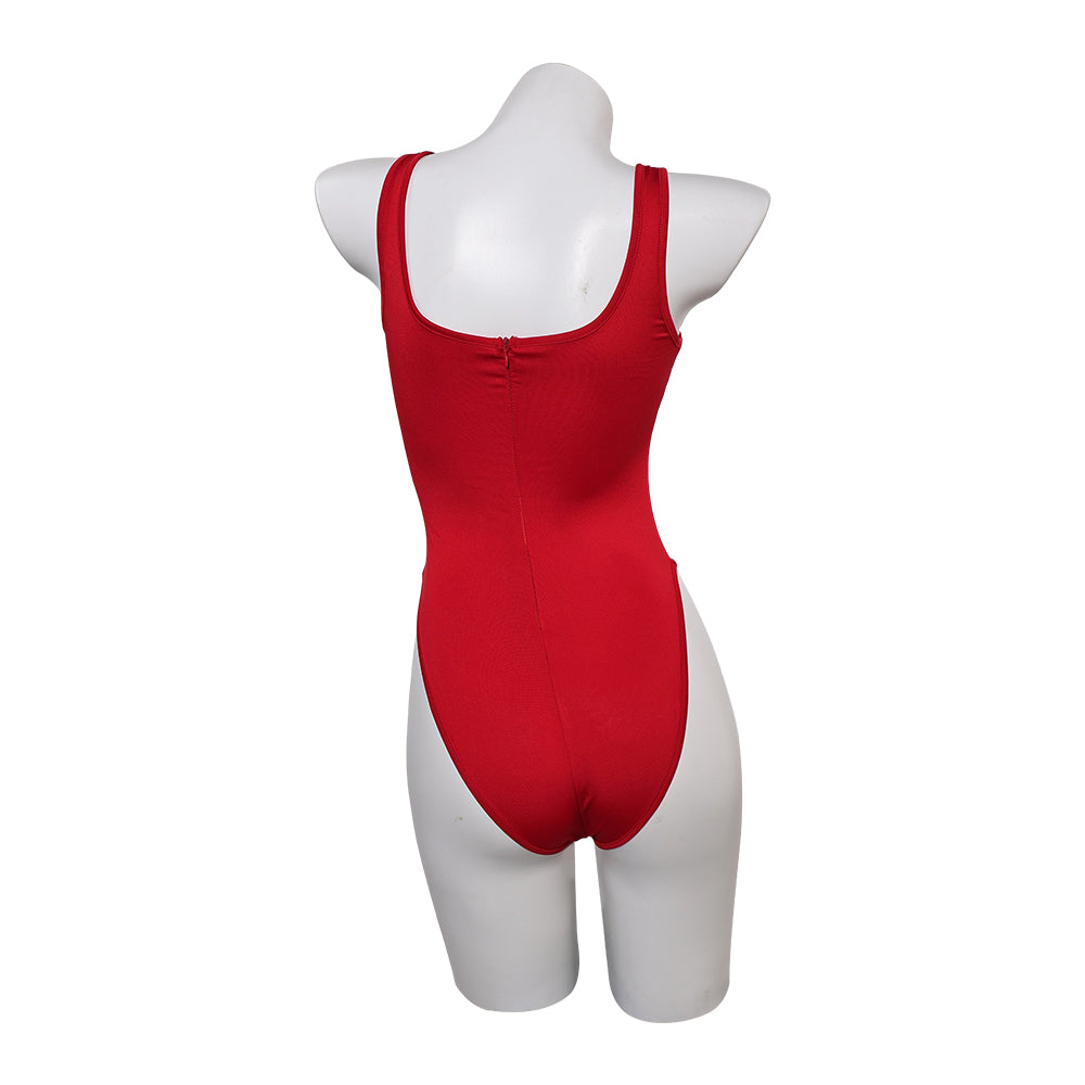 C.J. Parker Baywatch Damen Sommer rot Bademode einteiliger Badeanzug