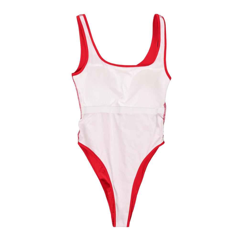 C.J. Parker Baywatch Damen Sommer rot Bademode einteiliger Badeanzug