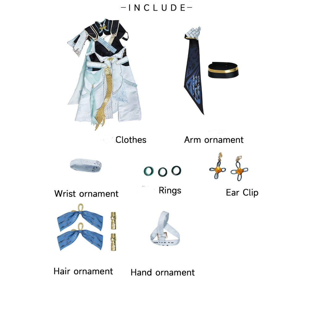 Jinhsi Kostüm Wuthering Waves Jinhsi Cosplay Outfits
