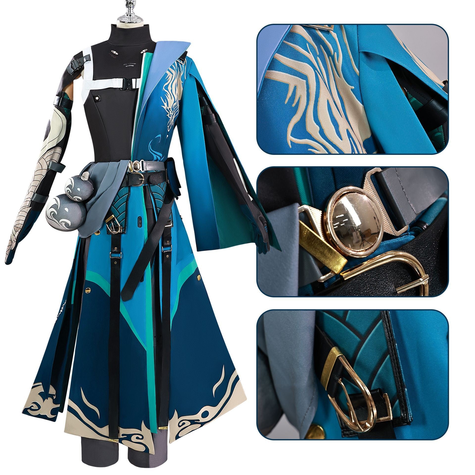 Jiyan Kostüm Wuthering Waves Jiyan Cosplay Outfits