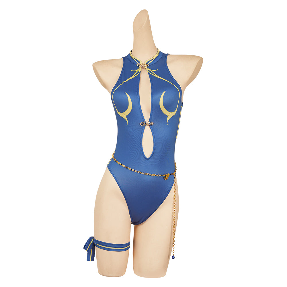 Chun Li Street Fighter Sommer Badeanzug einteilige Bademode