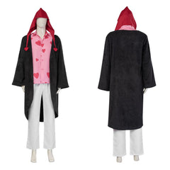 Corazon One Piece rosa Kostüm Donquixote Rosinante Cosplay Outfits