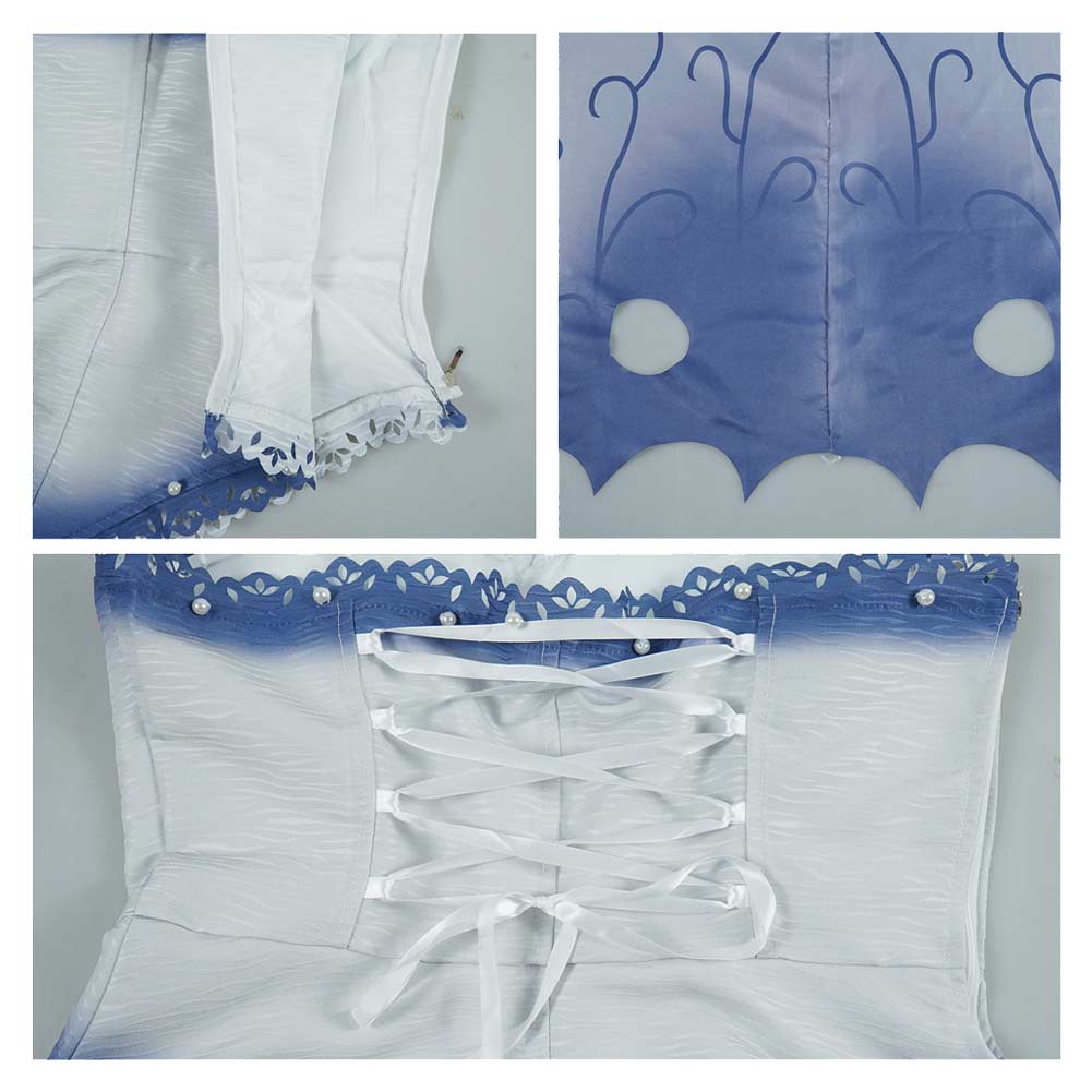 Emily the Corpse Bride Kleid Hochzeit mit einer Leiche Emily Cosplay Halloween Karneval Outfit