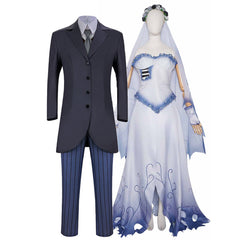 Corpse Bride – Hochzeit mit einer Leiche Emily Viktor Cosplay Outfits Couple Cosplay Version