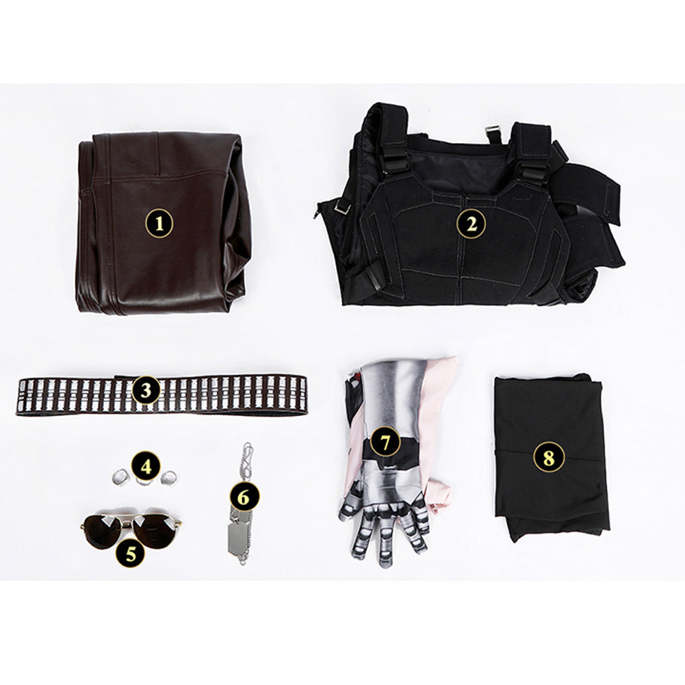 Cyberpunk 2077 Johnny Silverhand Cosplay Outfits Halloween Kostüm Set
