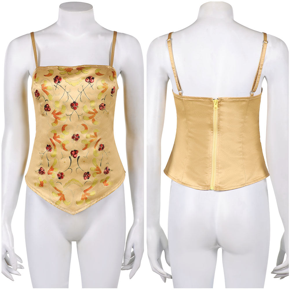 Damen Padmé Amidala Picknick Krosett Top Cosplay Outfit