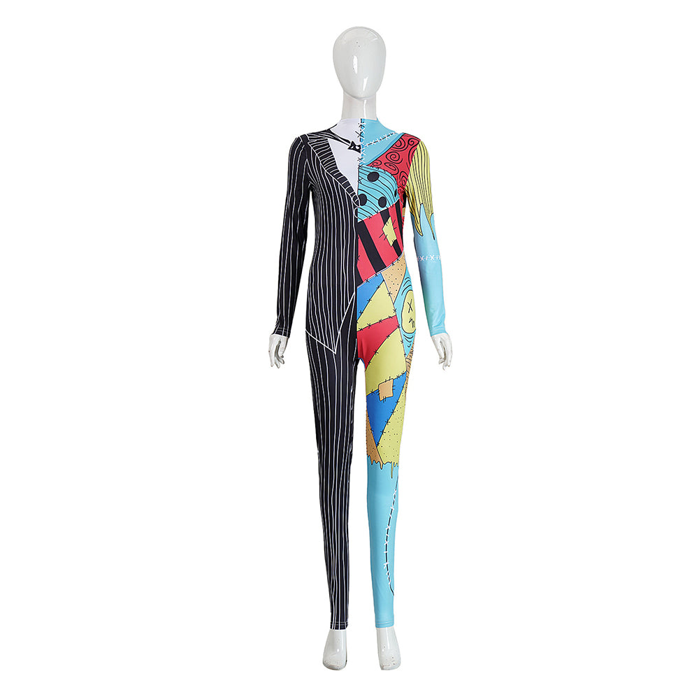 Der Albtraum vor Weihnachten Sally Jumpsuit The Nightmare Before Christmas Sally Cosplay Kostüm