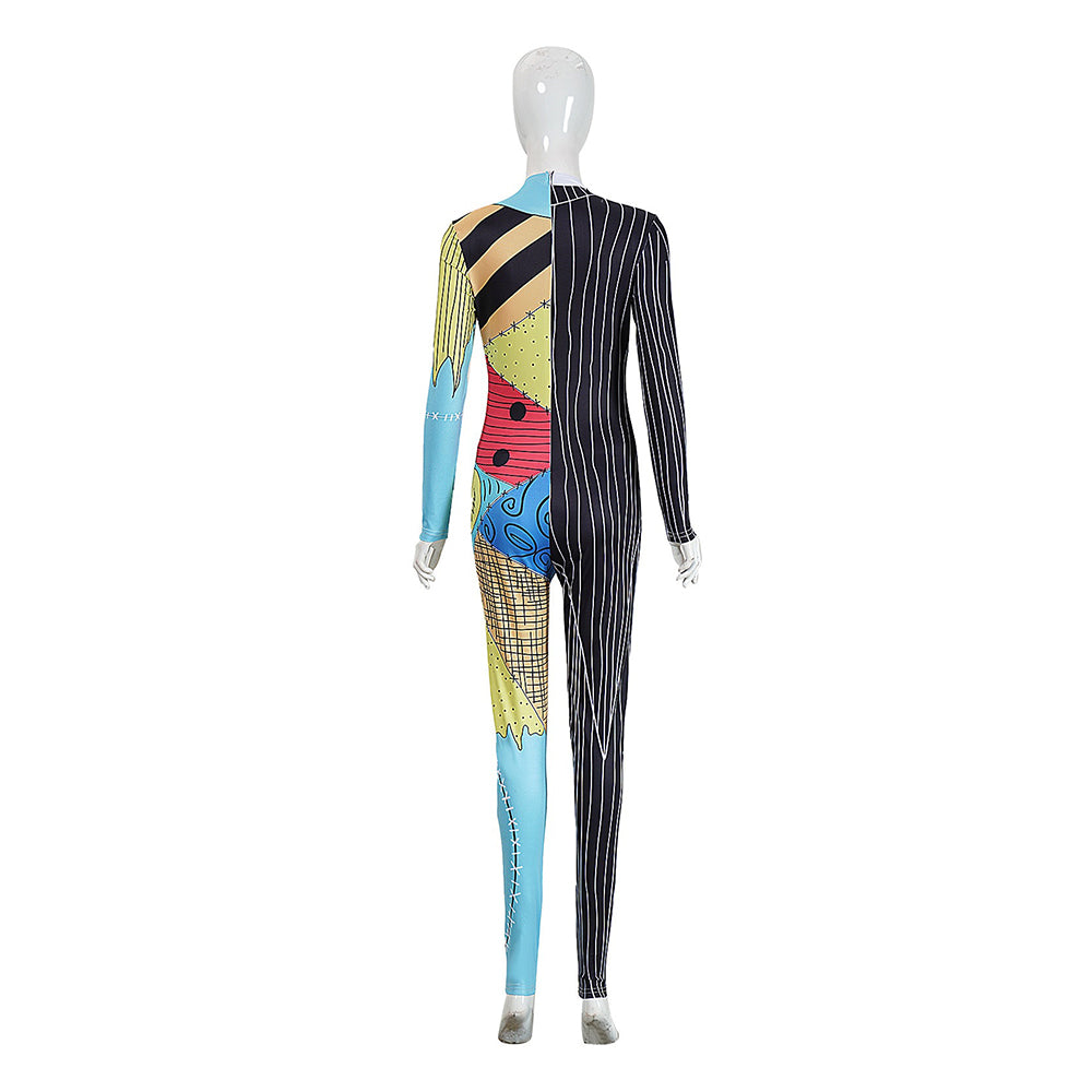 Der Albtraum vor Weihnachten Sally Jumpsuit The Nightmare Before Christmas Sally Cosplay Kostüm
