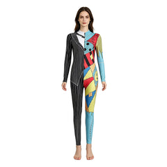 Der Albtraum vor Weihnachten Sally Jumpsuit The Nightmare Before Christmas Sally Cosplay Kostüm