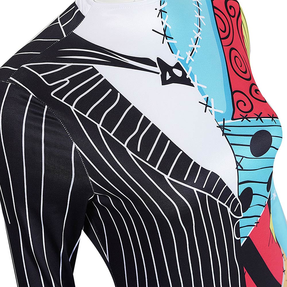 Der Albtraum vor Weihnachten Sally Jumpsuit The Nightmare Before Christmas Sally Cosplay Kostüm