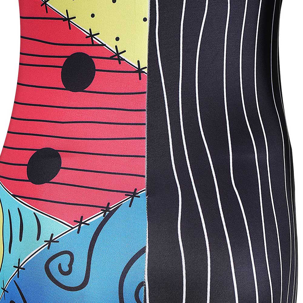 Der Albtraum vor Weihnachten Sally Jumpsuit The Nightmare Before Christmas Sally Cosplay Kostüm