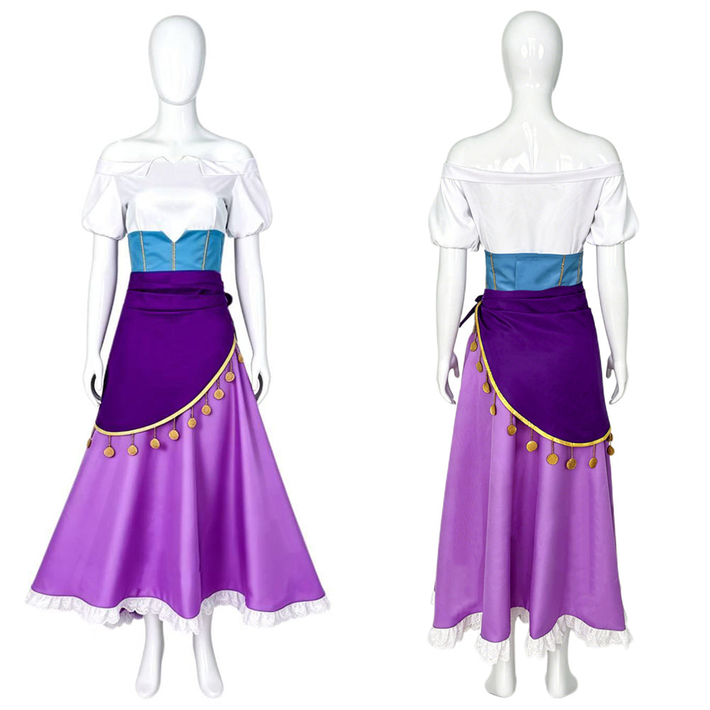 Der Glöckner von Notre Dame The Hunchback of Notre Dame (La) Esmeralda Kleid Cosplay Kostüm