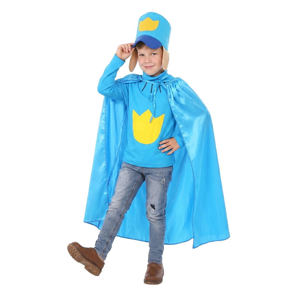 Dog Man Kinder blau Kostüm Set Dog Man: Wau gegen Miau Outfit