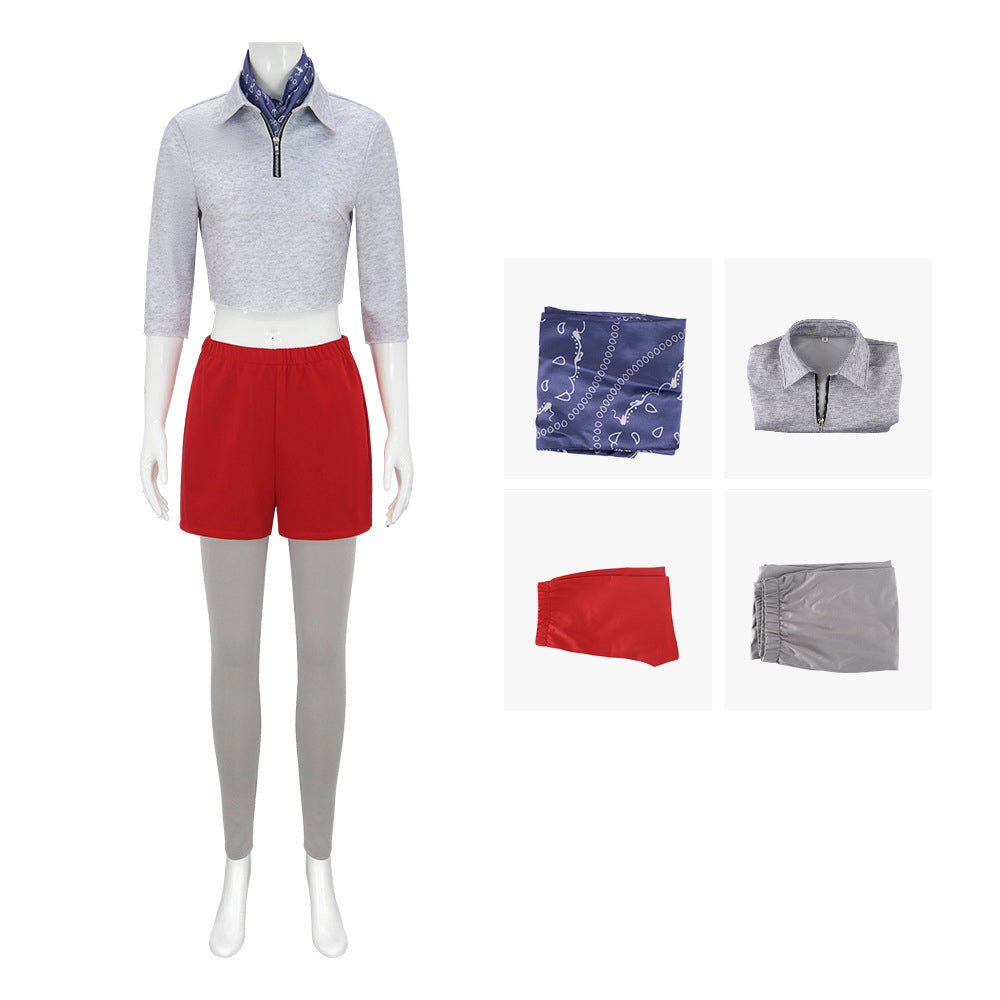 Stranger Things Eleven 11 Damen grau Kostüm Cosplay Outfit