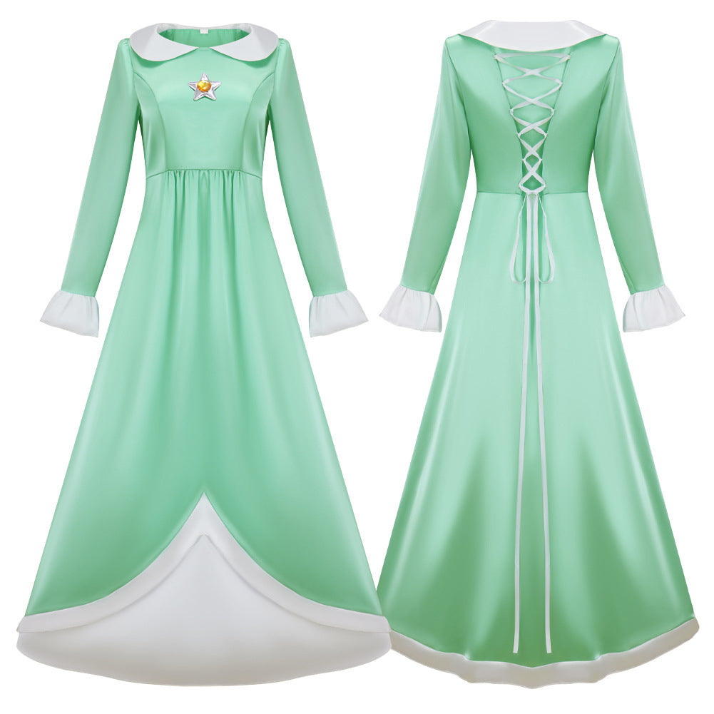 Erwachsene Prinzessin Rosalina Kleid Cosplay Kostüm