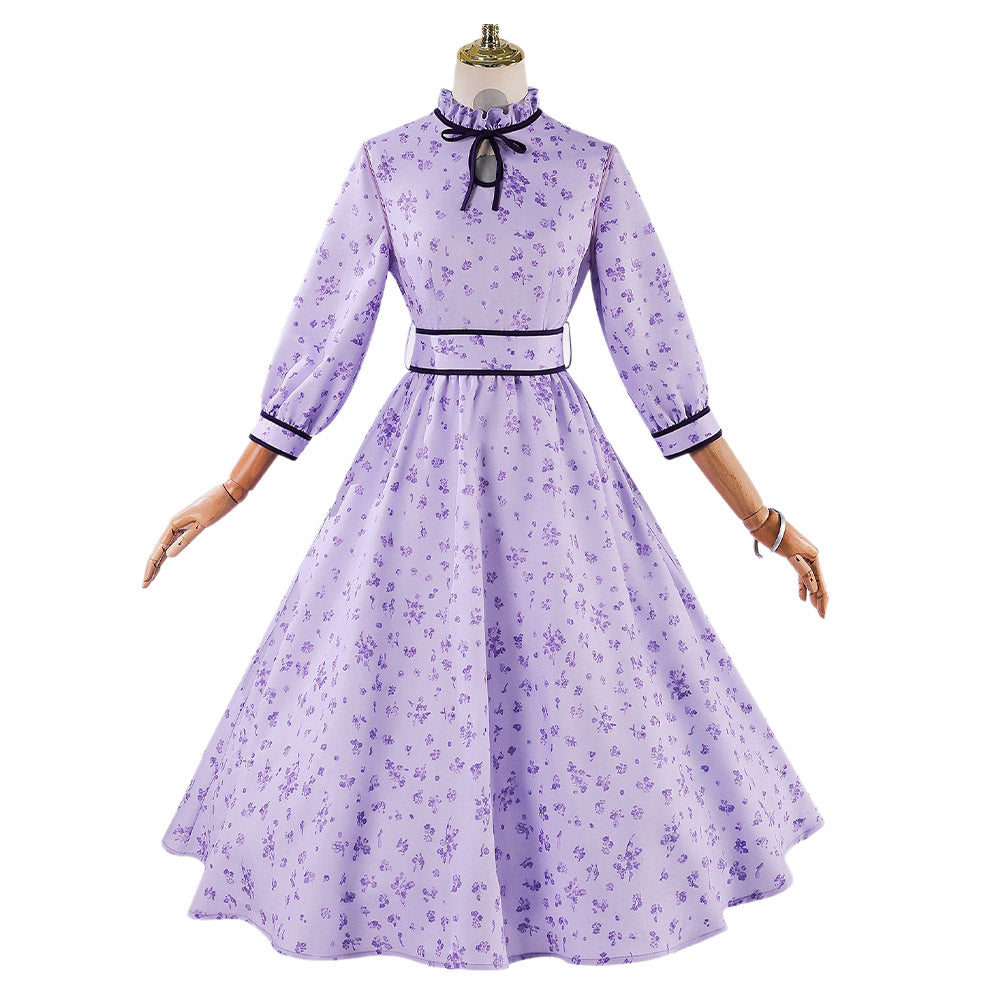Fern lila Kleid Frieren: Beyond Journey's End Fern Cosplay Kostüm Outfit