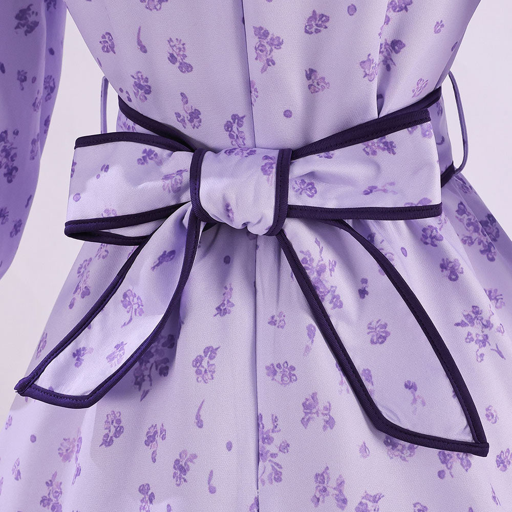 Fern lila Kleid Frieren: Beyond Journey's End Fern Cosplay Kostüm Outfit