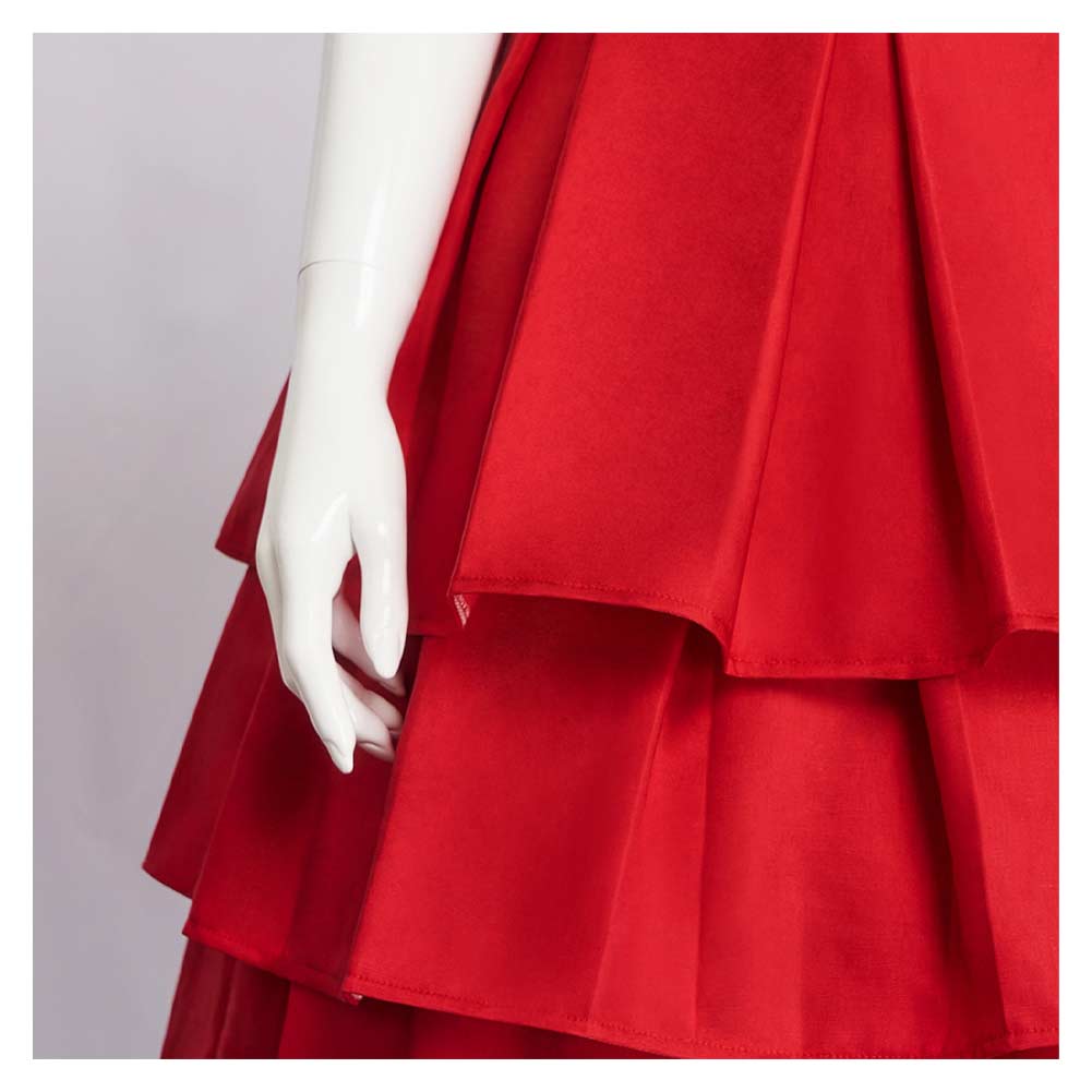 Frieren rot Kleid Sousou no Frieren Frieren Cosplay Outfits