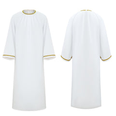 Good Omens Aziraphale weiß Robe Angel Aziraphale Cosplay Outfits