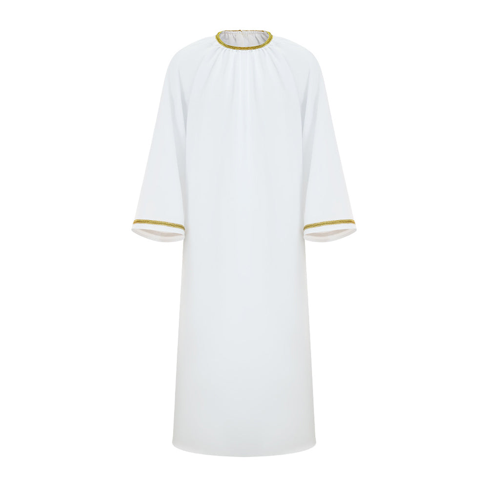 Good Omens Aziraphale weiß Robe Angel Aziraphale Cosplay Outfits
