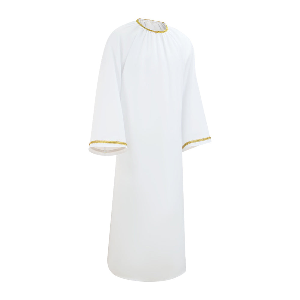 Good Omens Aziraphale weiß Robe Angel Aziraphale Cosplay Outfits