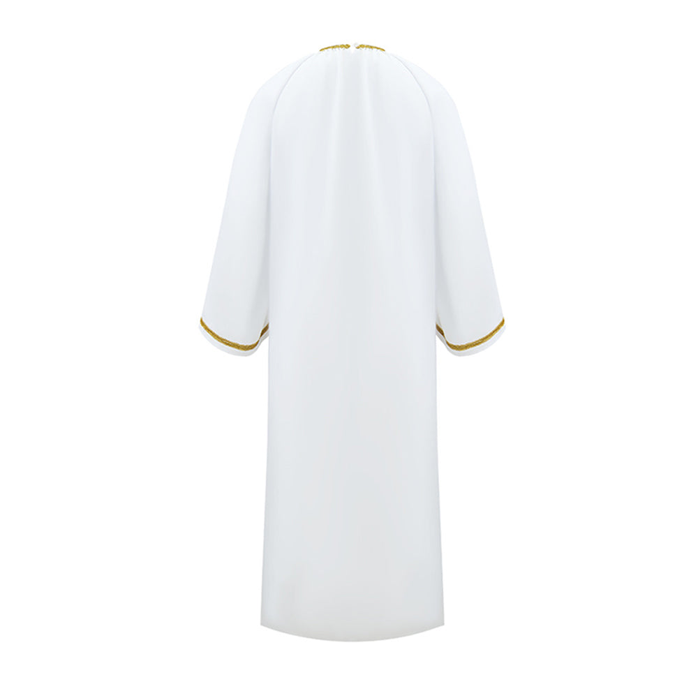 Good Omens Aziraphale weiß Robe Angel Aziraphale Cosplay Outfits