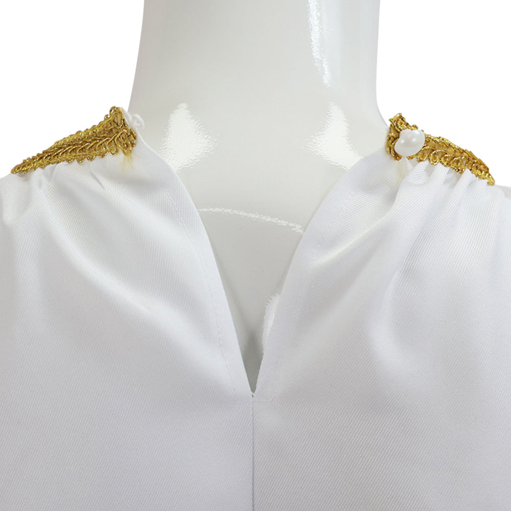 Good Omens Aziraphale weiß Robe Angel Aziraphale Cosplay Outfits