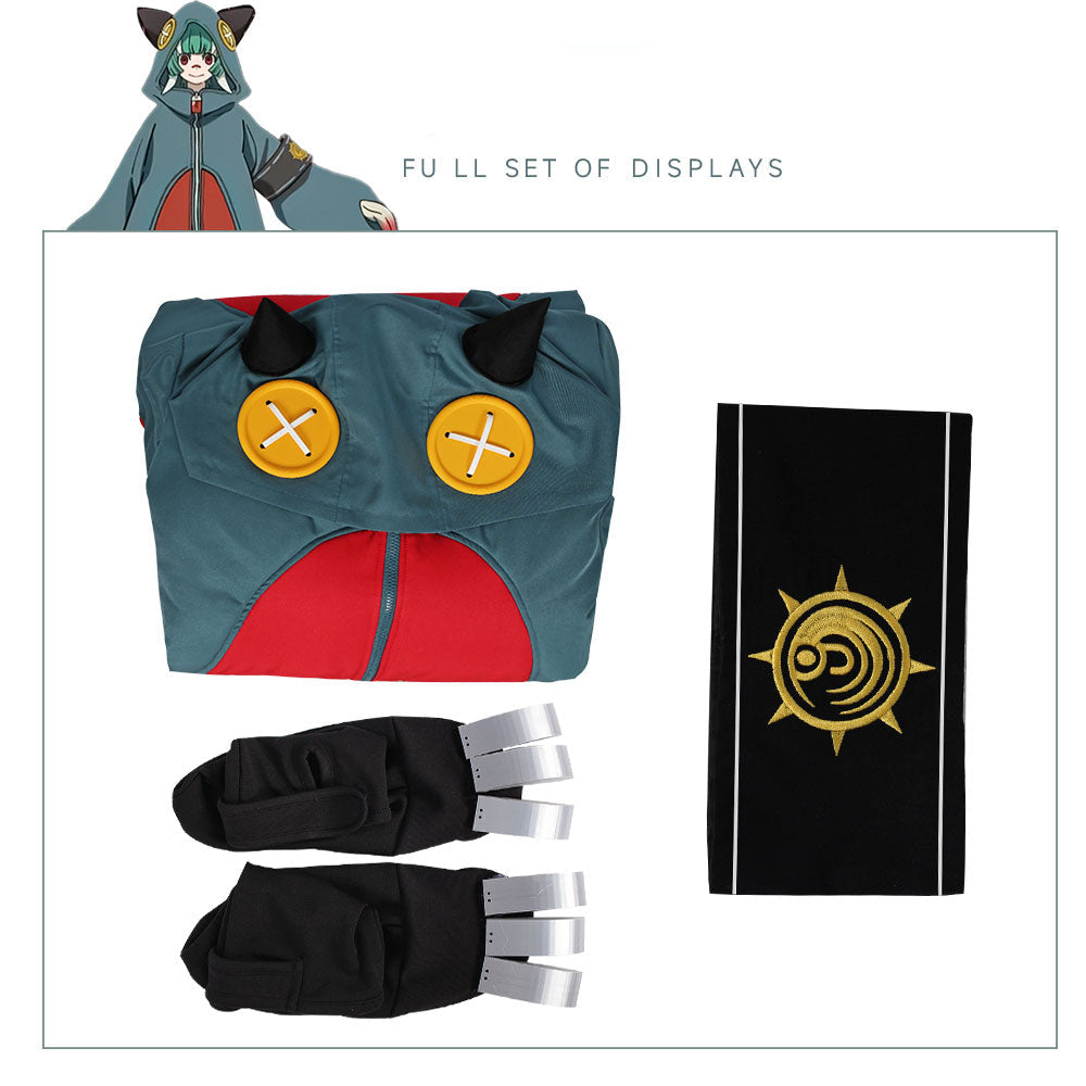 Guita Outfit GACHIAKUTA Guita grau blau Cosplay Kostüm
