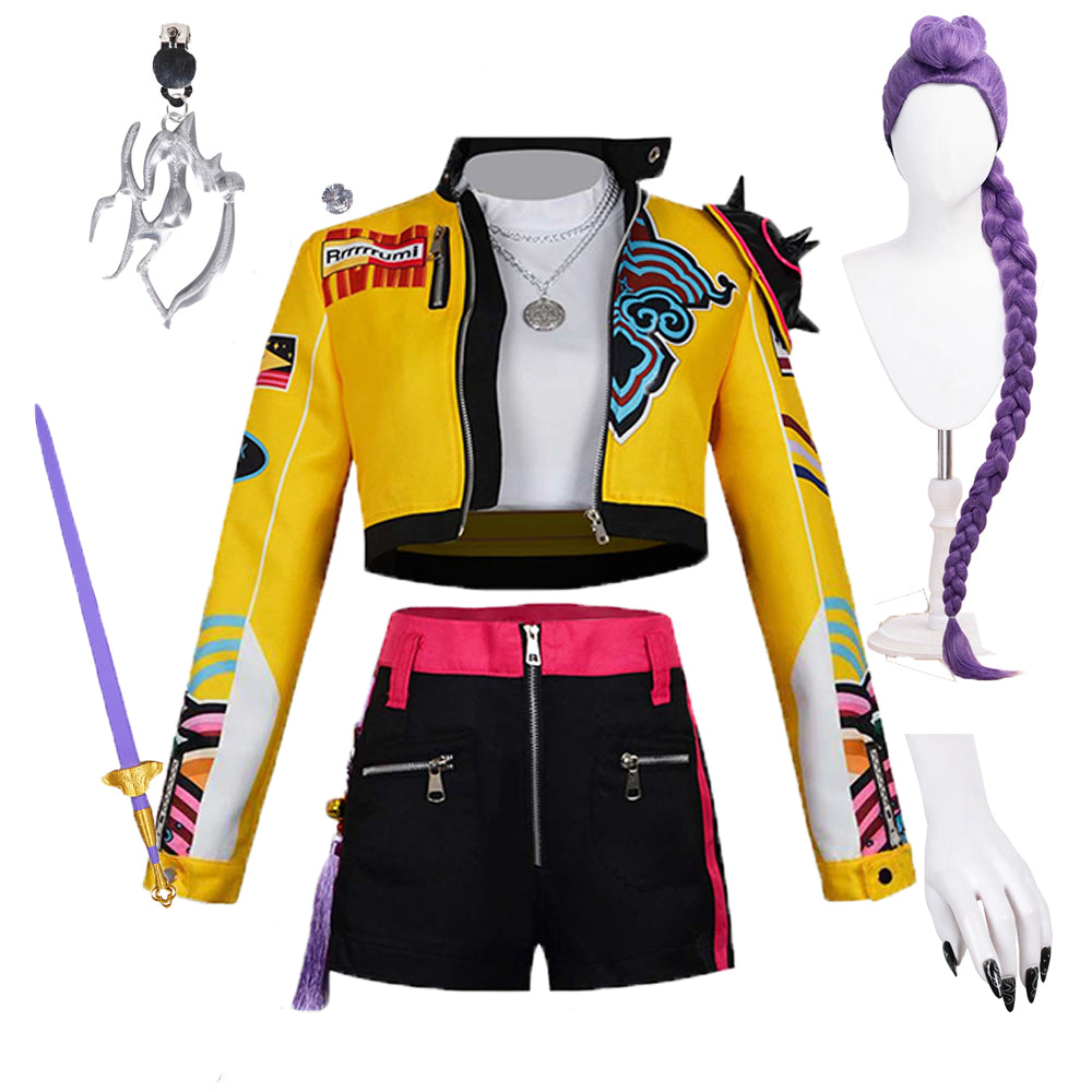 HUNTRIX Rumi Kostüm KPop Demon Hunters Rumi Cosplay Outfits