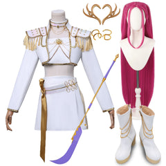 HUNTRIX Mira Soundtrack Kostüm KPop Demon Hunters Mira weiß Cosplay Outfits-schuhe