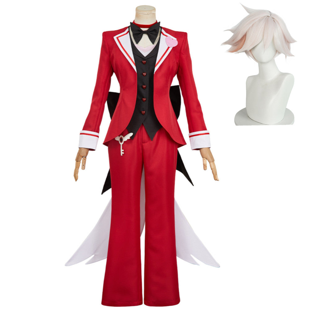 Hazbin Hotel 2025 Angel Dust rot Kostüm Hellaverse Cosplay Outfits