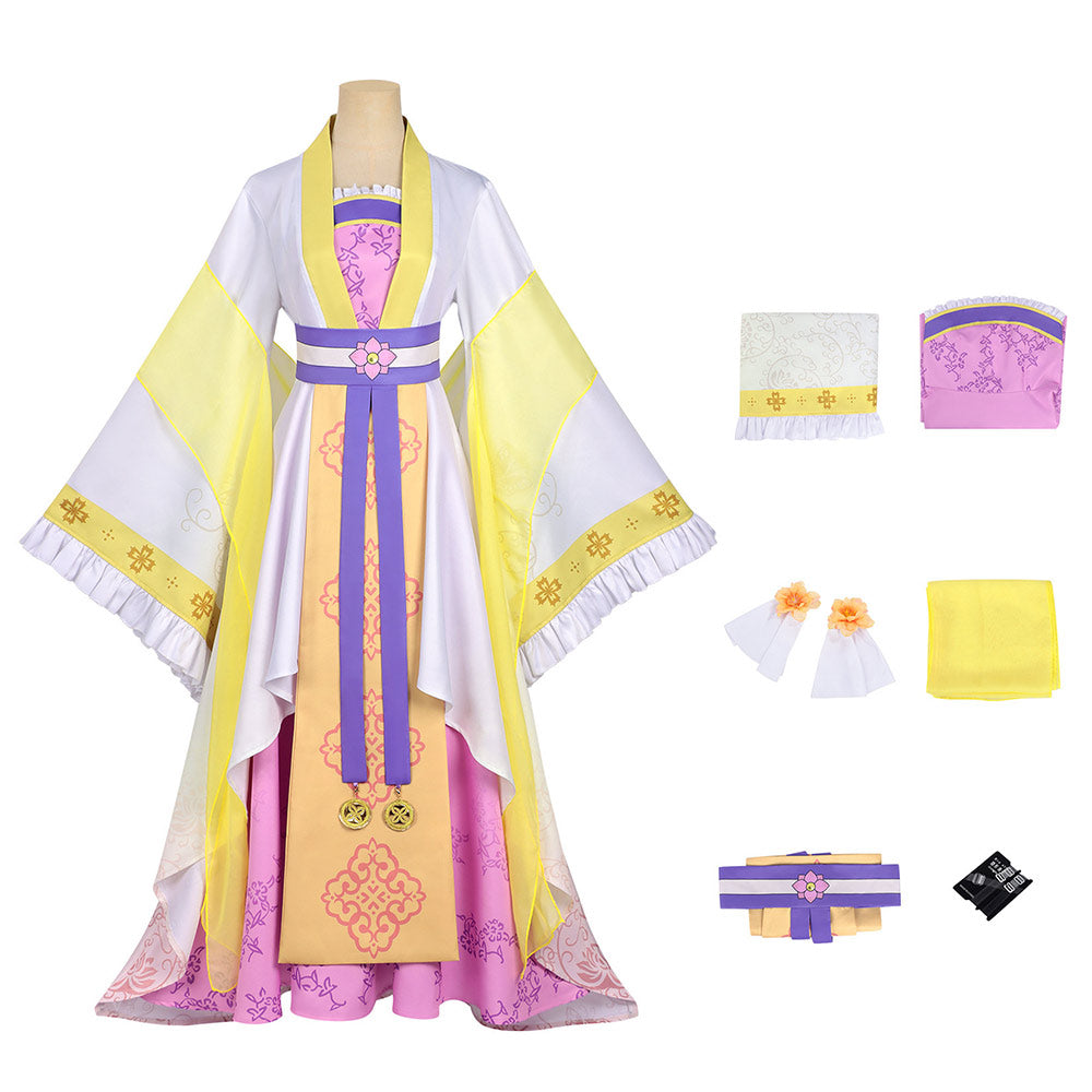 Huang Linglin Hanfu Though I Am an Inept Villainess Kou Reirin Cosplay Kostüm