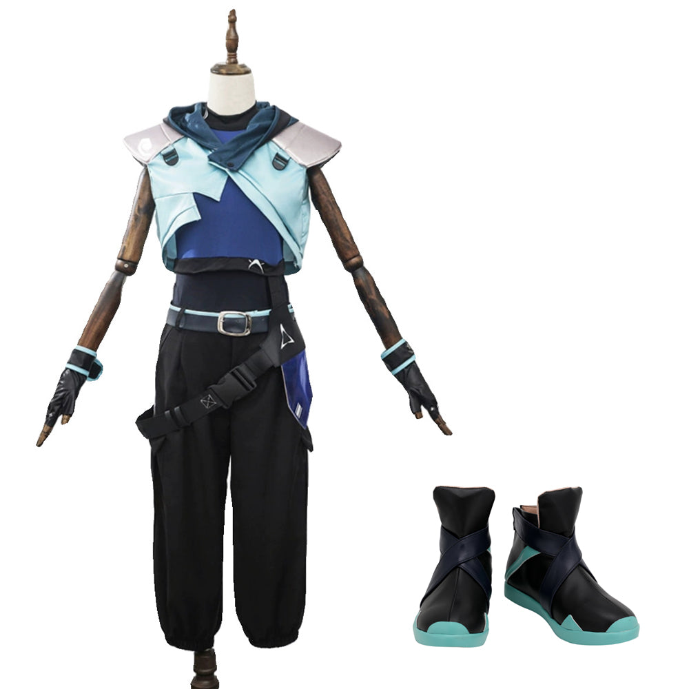 Jett Kostüm  Valorant Cosplay Halloween Jumpsuit Karneval Outfit