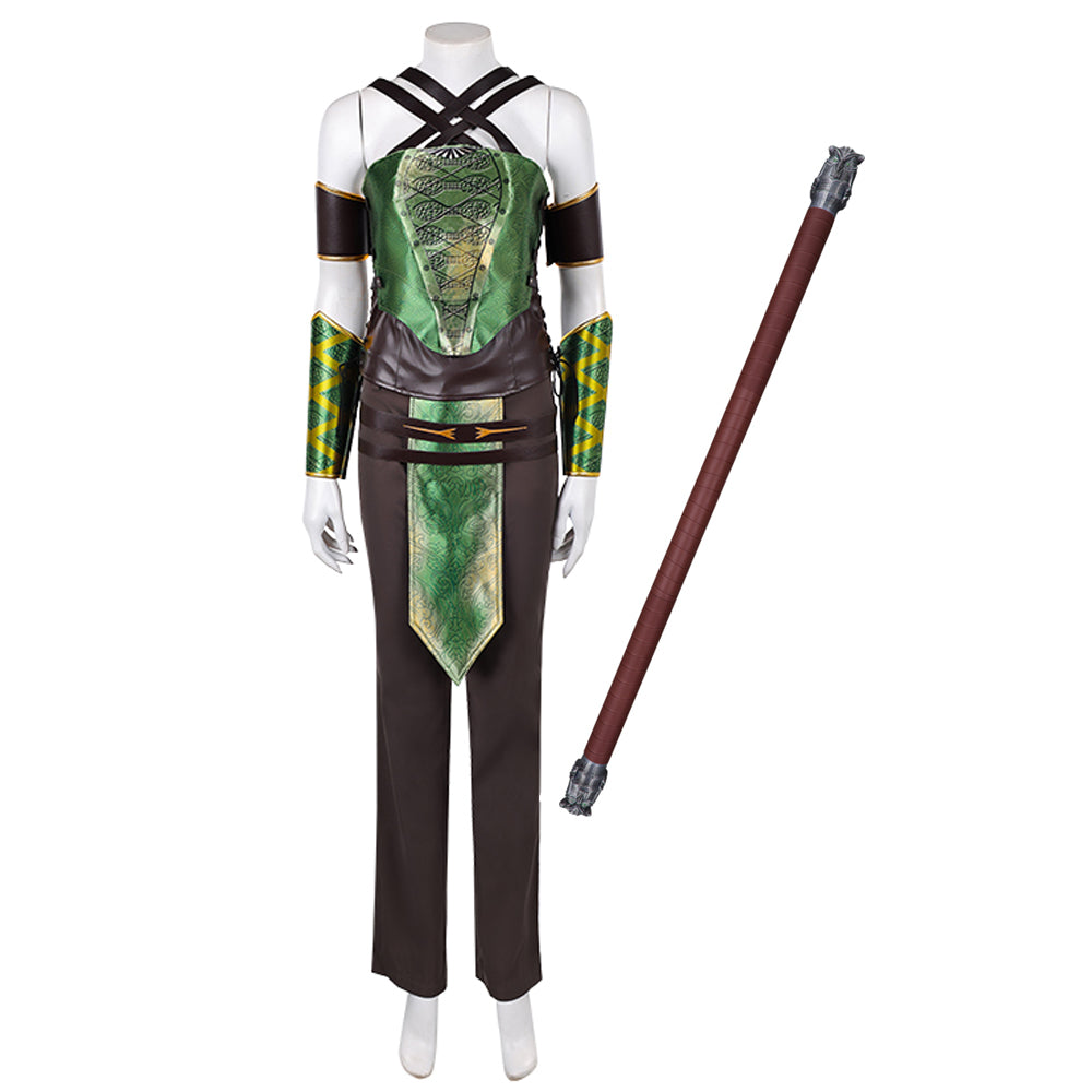Jade Kostüm Set Mortal Kombat 2 Jade Cosplay Outfit
