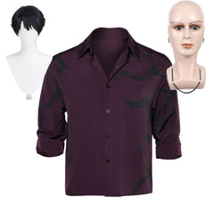 Jinu Saja Shirt Kpop Demon Hunters Saja Boys Jinu Saja Cosplay Outfits Perücke Halskette