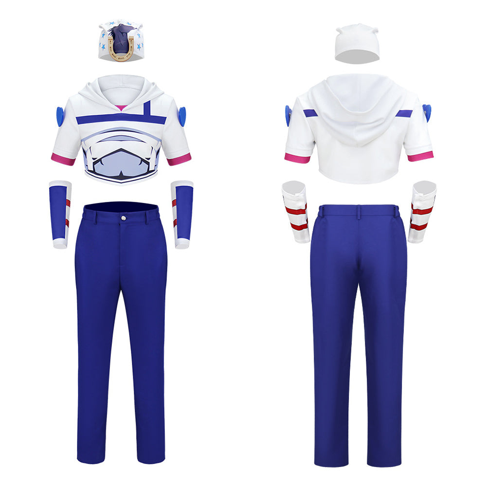 JoJo‘s Bizarre Adventure Johnny Joestar blau Kostüm Set Cosplay Outfit