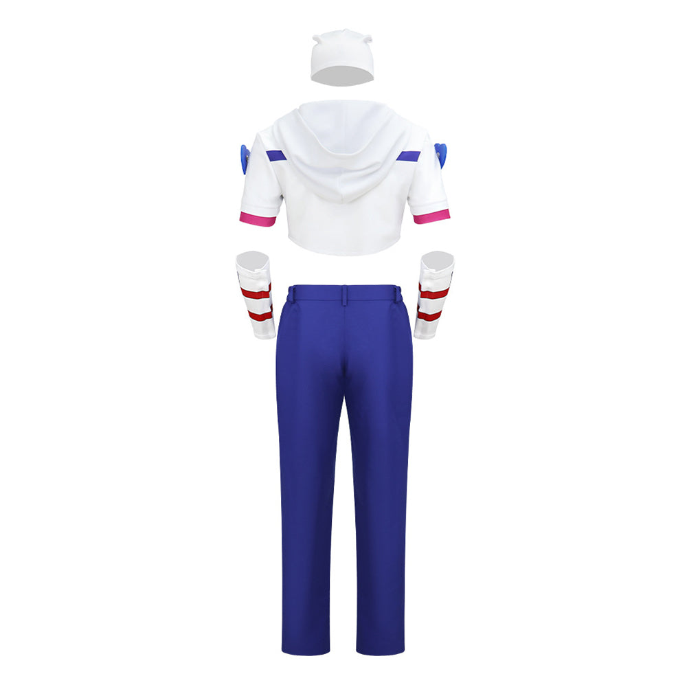 JoJo‘s Bizarre Adventure Johnny Joestar blau Kostüm Set Cosplay Outfit